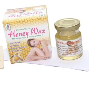 Sáp wax lông- Sáp wax tẩy lông- Sáp wax triệt lông vĩnh viễn kết hợp mỡ trăn (hoàn tiền 100% nếu không hiệu quả) - Tặng kèm dụng cụ triệt lông
