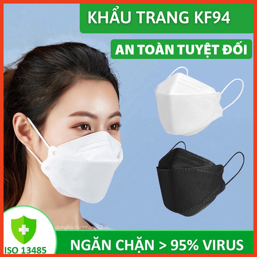 Khẩu Trang KF94 Khẩu Trang Y Tế 4 Lớp Chống Bụi Mịn Và Kháng Khuẩn Hàng Cao Cấp Chính Hãng Bảo Hành 12 Tháng