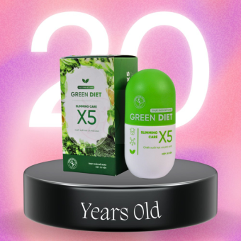 Viên Thảo Mộc Giảm Cân Green Diet X5 Thương Hiệu SLIMMING CARE  - 30 Viên/Hộp