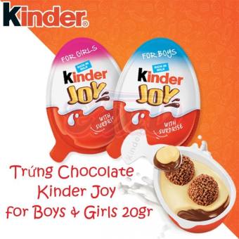 Trứng Chocolate Kinder Joy đồ chơi bé trai và bé gái 20gr