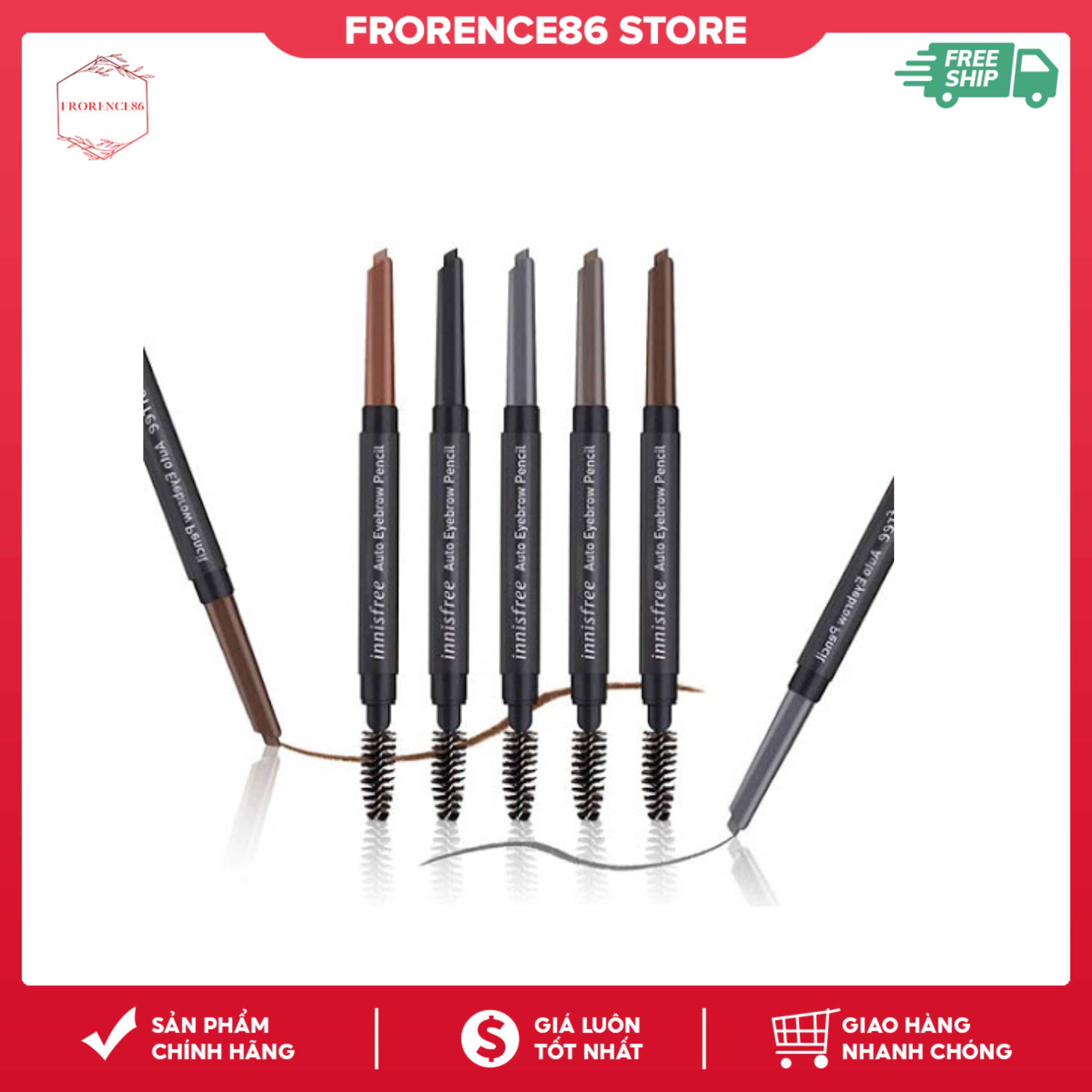 Chì kẻ mày 2 đầu innisfree auto eyebrow pencil chuẩn hàn frorence86 store