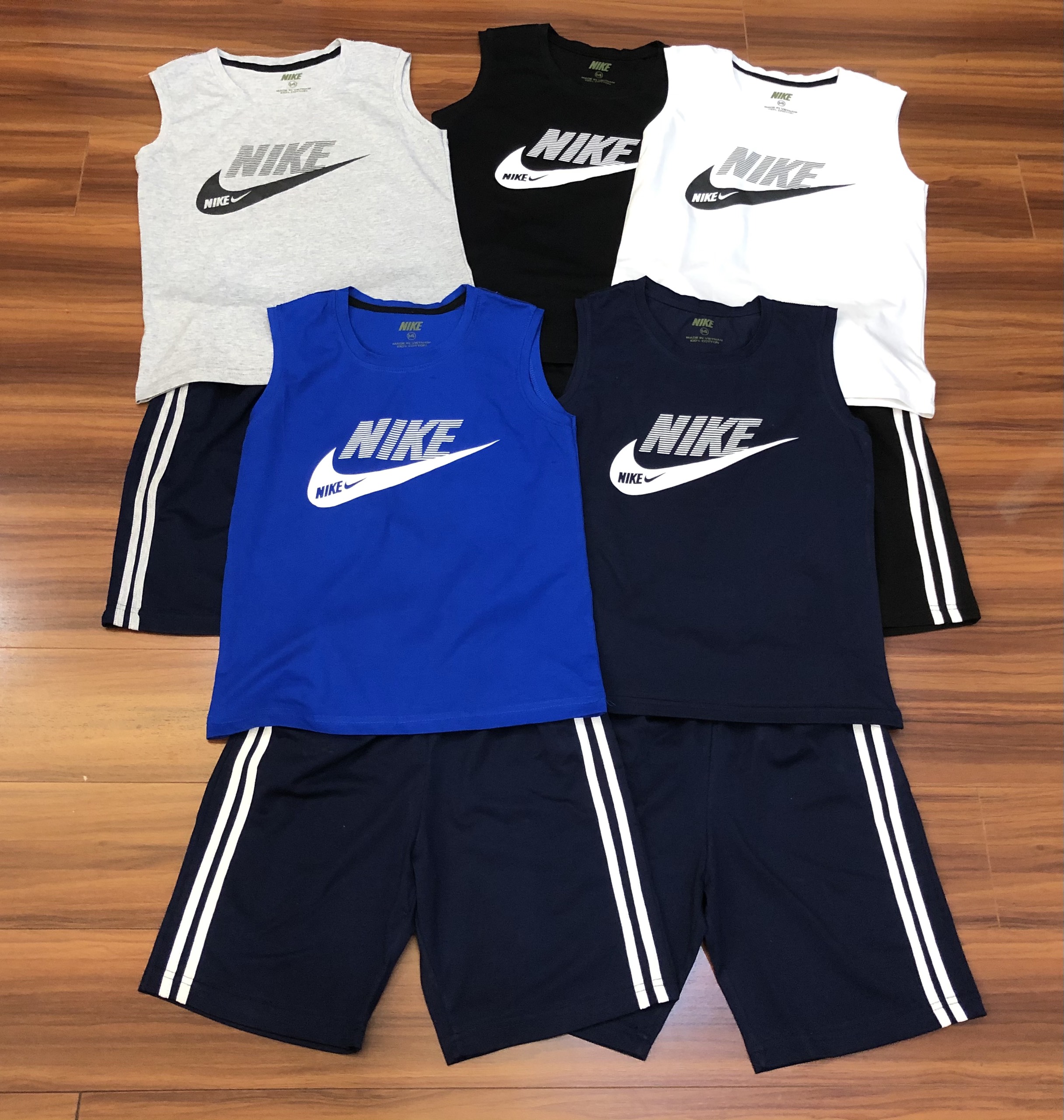 Bộ nike 100% cotton sát nách cho bạn trai từ 14-18t