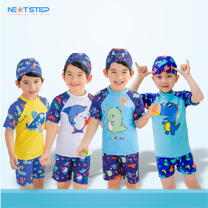 [HCM]Đồ bơi bé trai quần short họa tiết hoạt hình mới size từ 9kg đến 35kg