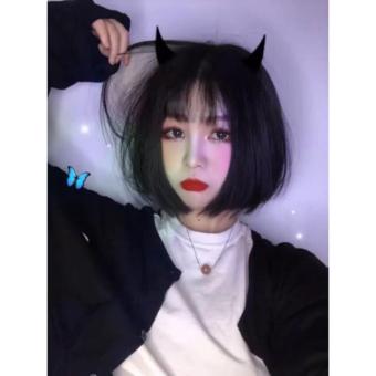 Tóc giả❤️❤️freeship 50k nguyên đầu cúp víc ngắn cao cấp+tặng lưới chùm tóc