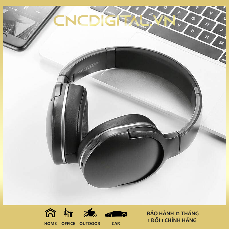 tai nghe trùm tai không dây cao cấp baseus encok wireless headphone d02 pro (bluetooth 5.0, wireless hifi) 9