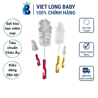 Bộ bàn chải cọ bình và núm ty  Farlin BF-250