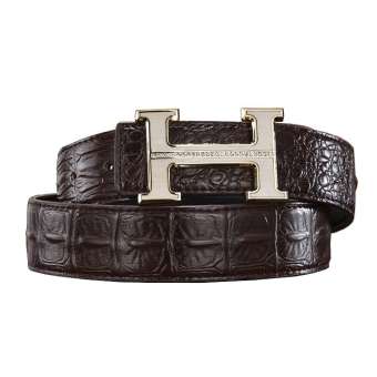 Thắt lưng da nam mặt khóa chữ H