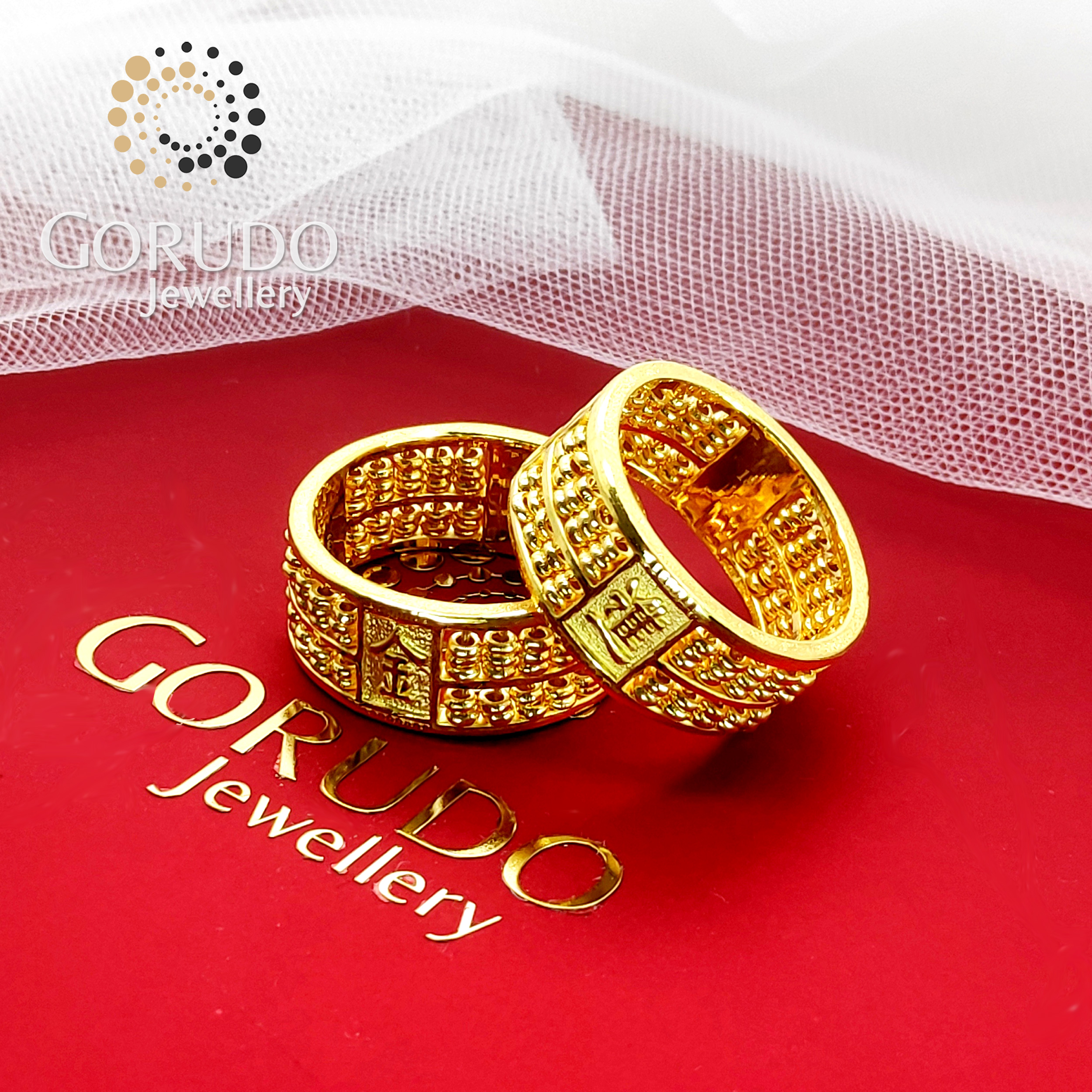 แหวนทองคำแท้ 999 ของ Gorudo Jewellery