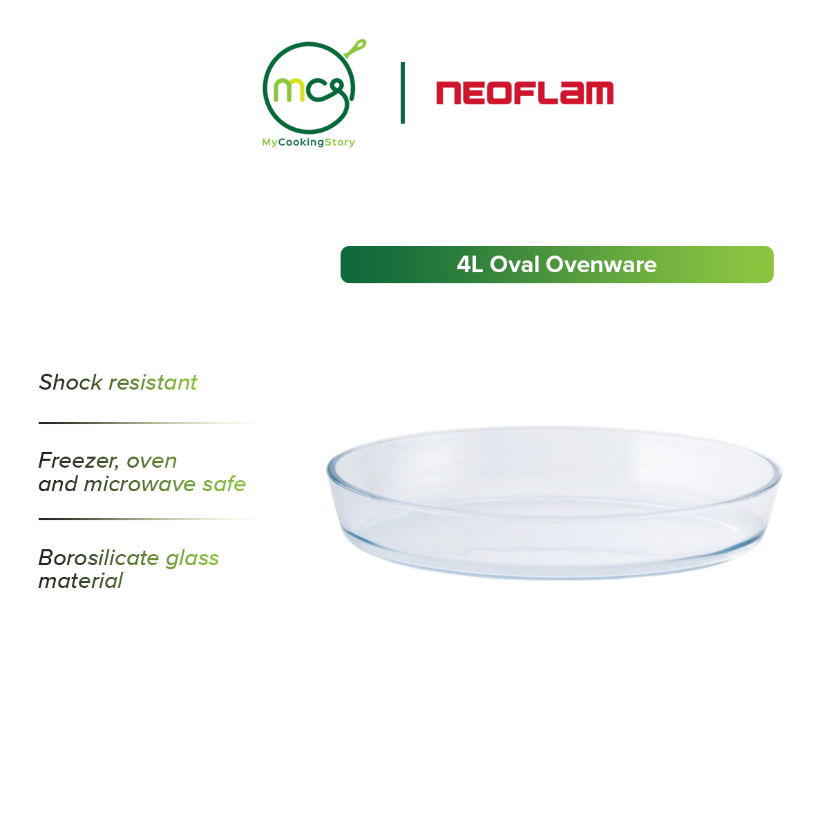 Gambar My Cooking Story  Neoflam 4.0L Oval Ovenware