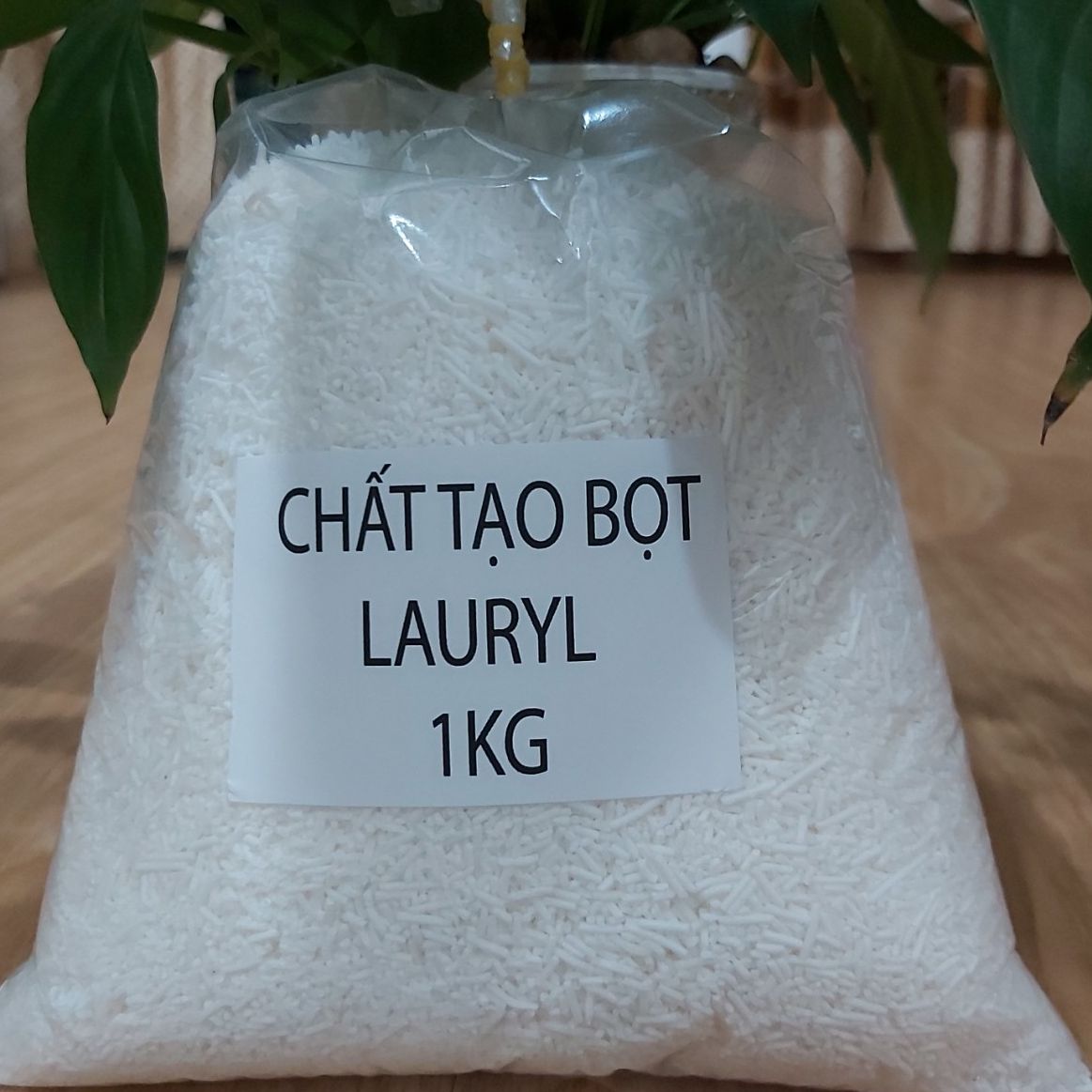 Hoạt chất tạo bọt tẩy rửa SLS Sodium Lauryl sulfate, 1KG