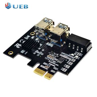 Bộ Chuyển Đổi PCIe Sang PCIe 1x Sang 16X1 Thành 4 USB 3.0 Khai Thác Card Nâng Molex 4 Pin