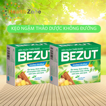 Viên Ngậm Thảo Dược BEZUT Không Đường (5 vỉ x 4 viên)