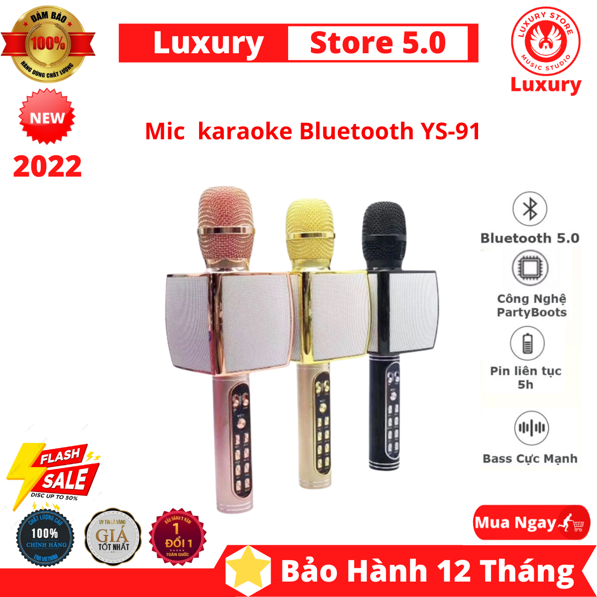 Mic hát bluetooth - micro karaoke bluetooth ys-91_micro karaoke bluetooth không dây , mic ys91 bluetooth , míc karaoke gia đình , micro hát karaoke cực hay ys-91 3 in1 , tích hợp loa bluetooth , âm thanh cực đỉnh. bh 12t