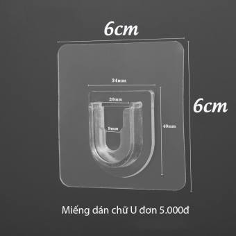 Miếng dán dự phòng cho kệ dán tường, miếng dán chữ U