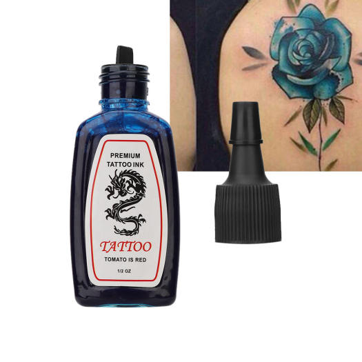 Mực xăm màu xanh dương dung tích 15ml bền màu và lâu trôi - INTL