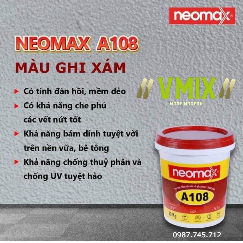 [5kg] Chống thấm tường ngoài nhàban côngsàn máimái tone dễ dàng thi công chống tia UVChống nóng hiệu