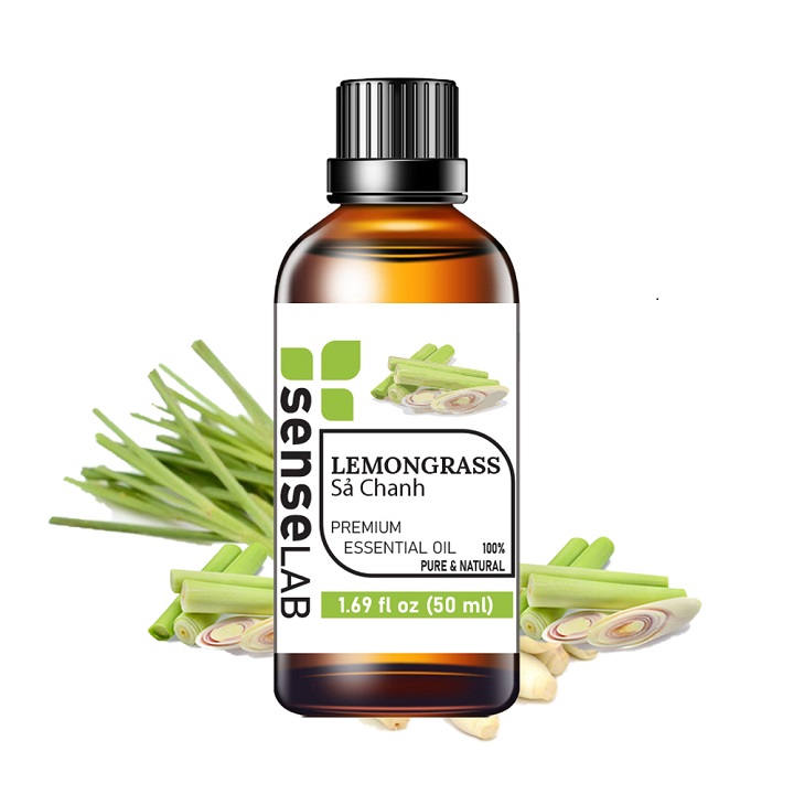 Tinh dầu SẢ CHANH (LEMONGRASS) SenseLab 50ml- Tinh dầu nguyên chất nhập khẩu từ Ấn Độ