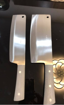 Combo 2 dao chặt thái - thép trắng Nhật bản - Không rỉ xét