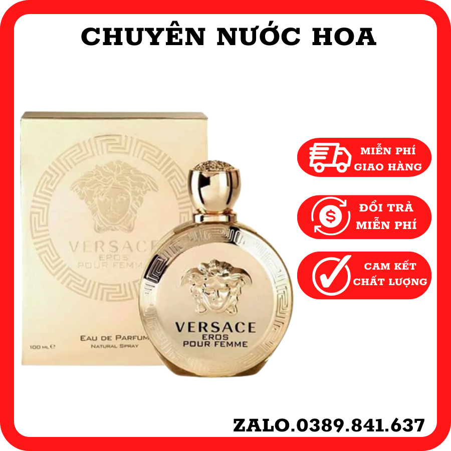 Nước Hoa Nữ Versace Eros Pour Femme Eau De Parfum 100Ml