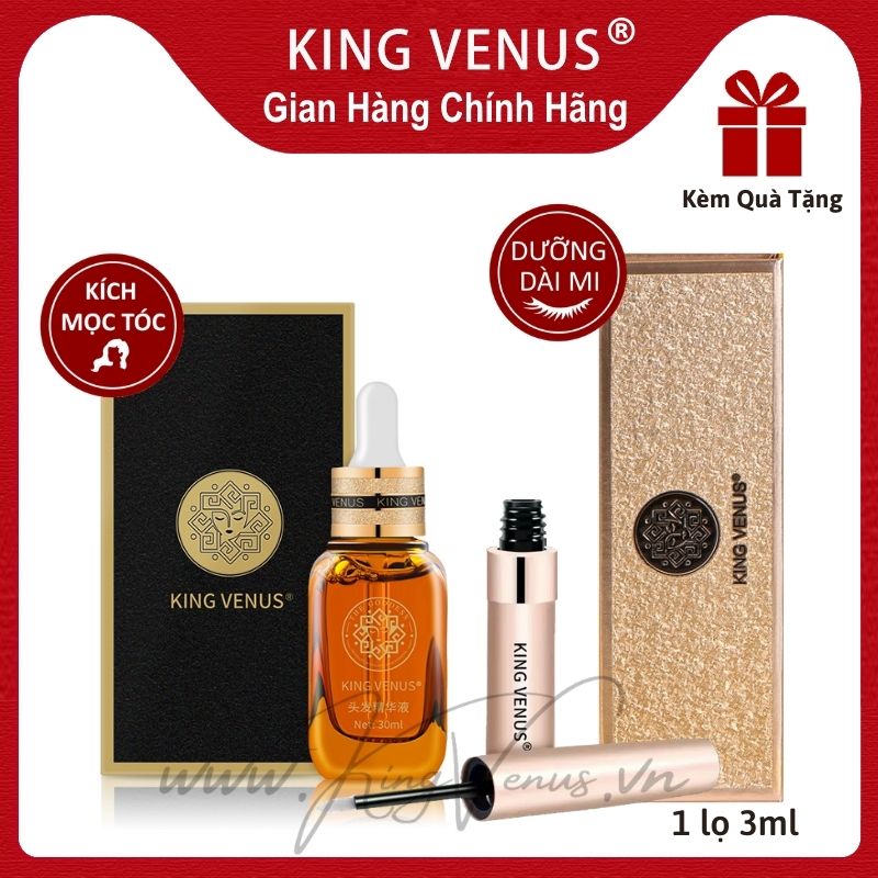 Dưỡng Mi zzVENUS và Tinh Chất Tonic Giúp Massage Kích Thích Tuần Hoàn Máu Hỗ Trợ Mọc Tóc Nhờ Thành Phần Thảo Dược Đông Y Quý Như Hà Thủ Ô - Nhân Sâm - Đương Quy - Mè Đen