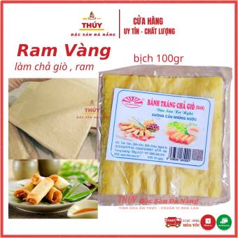 lá ram vàng túi 100gr gồm 20 đến 25 lá bánh làm chả giò