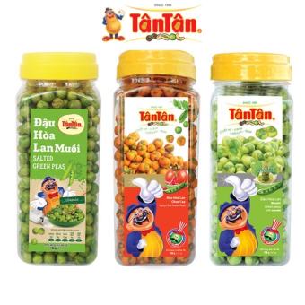 Combo 3 hủ Đậu hòa lan Tân Tân: Hòa Lan Muối, Hòa lan chua cay, Hòa Lan Wasabi