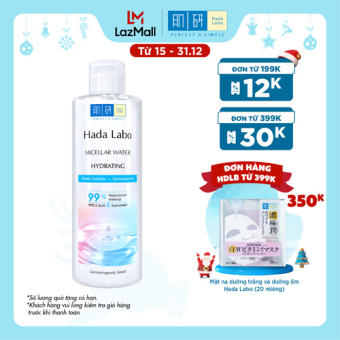 Nước tẩy trang sạch sâu dưỡng ẩm Hada Labo Micellar Water Hydrating 240ml