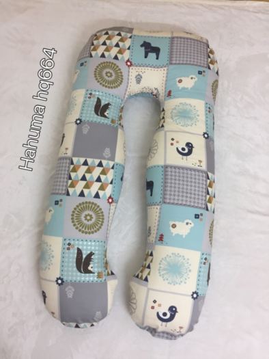 ✉◐✘ VỎ GỐI bà bầu bao áo gối chữ U vải cotton Hàn Quốc