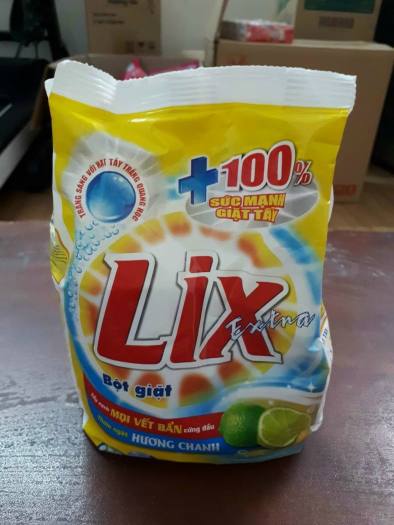 Túi Bột Giặt LIX Hương Chanh 300g, Giặt Siêu Sạch, An Toàn Cho Da