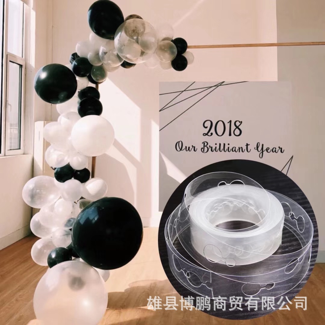 Cuộn dây kết bóng trong suốt tạo kiểu nghệ thuật, trang trí sinh nhật, dài 5m Fubao Store