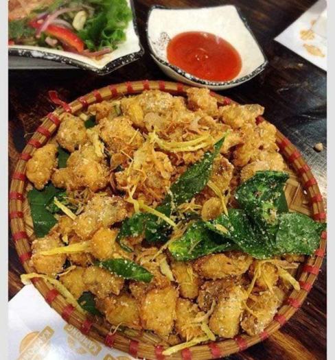 Bột muối rang nhà làm - Bột muối rang tròn vị. Dùng làm gà rang muối, vịt rang muối, ếch rang muối, bề bề, tôm rang muối....