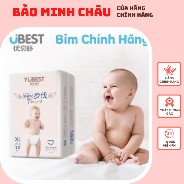 Combo 2 gói bỉm/ tã yubest angel quần/ dán angel đủ size dán s90, m84 quần m84, l78, xl72, xxl66