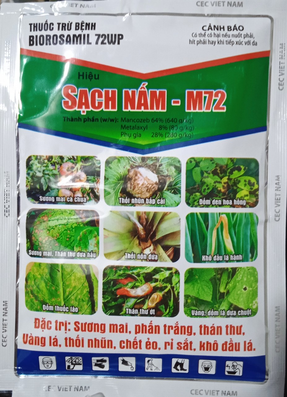 [HCM]BIOROSAMIL TRỪ NẤM BỆNH CÂY  SẠCH NẤM-M72 ĐẶC TRỊ THỐI RỄ XÌ MỦ THÂN CHET NHANH CHÁY BÌA LÁ MỐC SƯƠNG