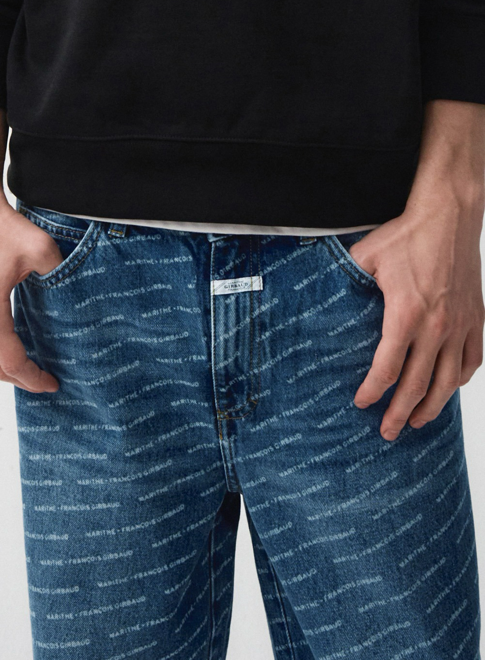 MARITHE FRANCOIS GIRBAUD M Wide Printing Denim Pants Men's Jeans - 2 Colors (2024 NEW) · v2