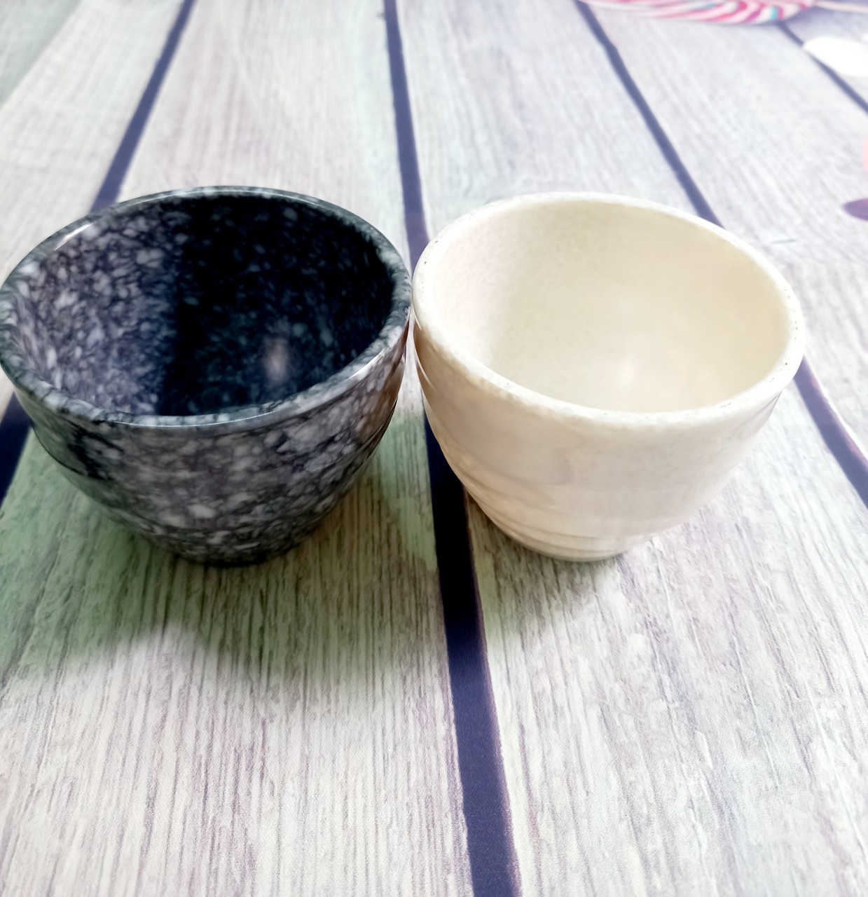 Ly/cốc nhỏ nhựa Melamine uống nước trà kiểu vân đá sang trọng dễ vệ sinh