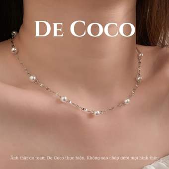 KHÔNG ĐEN GỈ - Vòng cổ, dây chuyền nữ choker đính ngọc trai Vena De Coco