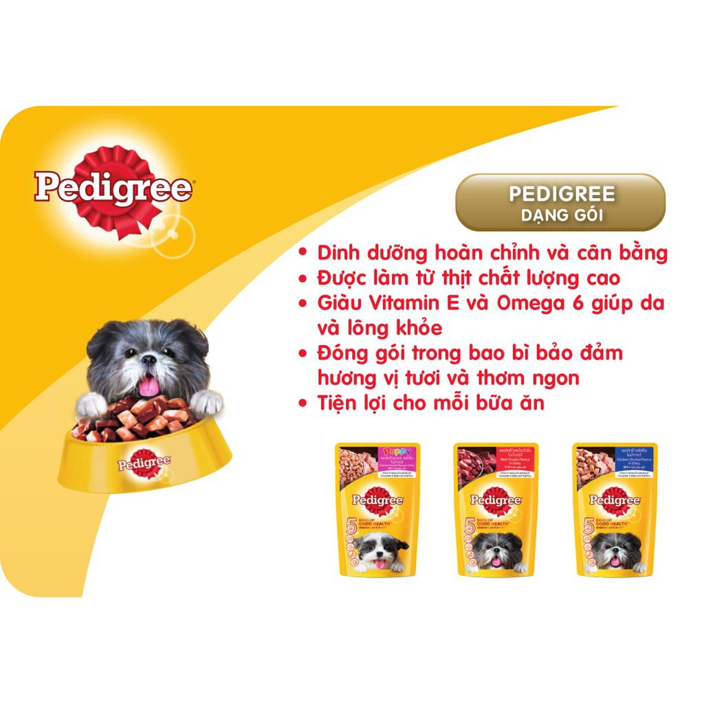Pate Dành Cho Chó Lớn PEDIGREE Adult 80g, Pate Dinh Dưỡng Dành Cho Cún Cưng