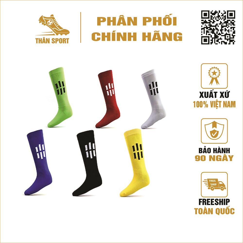 Tất dài thể thao, Vớ đá banh hỗ trợ trong thể thao bóng đá, dày dặn co giãn tốt - Thân Sứt Shop