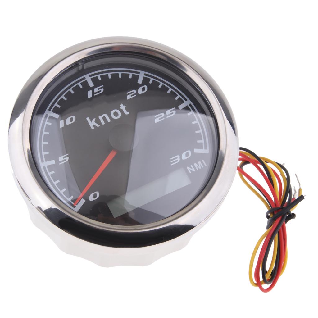 85Mm 3 Stainless GPS Speedometer Waterproof Digital Chrome Indicator