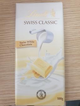 Socola Trắng Thụy Sĩ, Swiss Classic, Swiss White Chocolate (100g) - LINDT