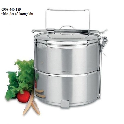 Cà mên 2 ngăn đều inox