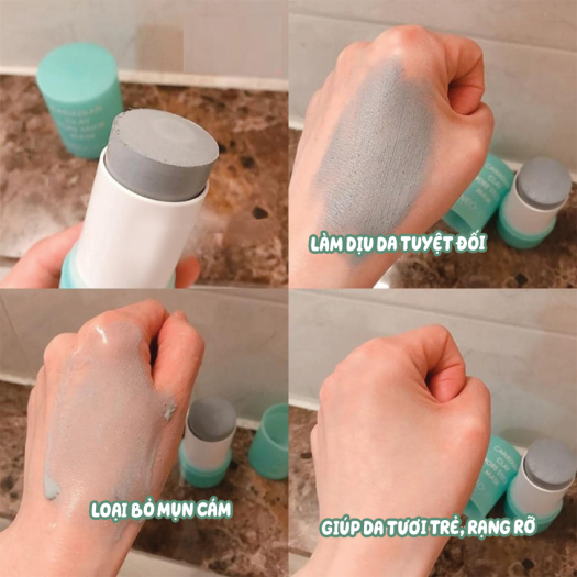 Thanh Lăn Đất Sét Neogen - Mặt Nạ Đất Sét Neogen Bùn Băng Giảm Mụn Đầu Đen Và Se Nhỏ Lỗ Chân Lông Neogen Canadian Clay Pore Stick Mask 28g