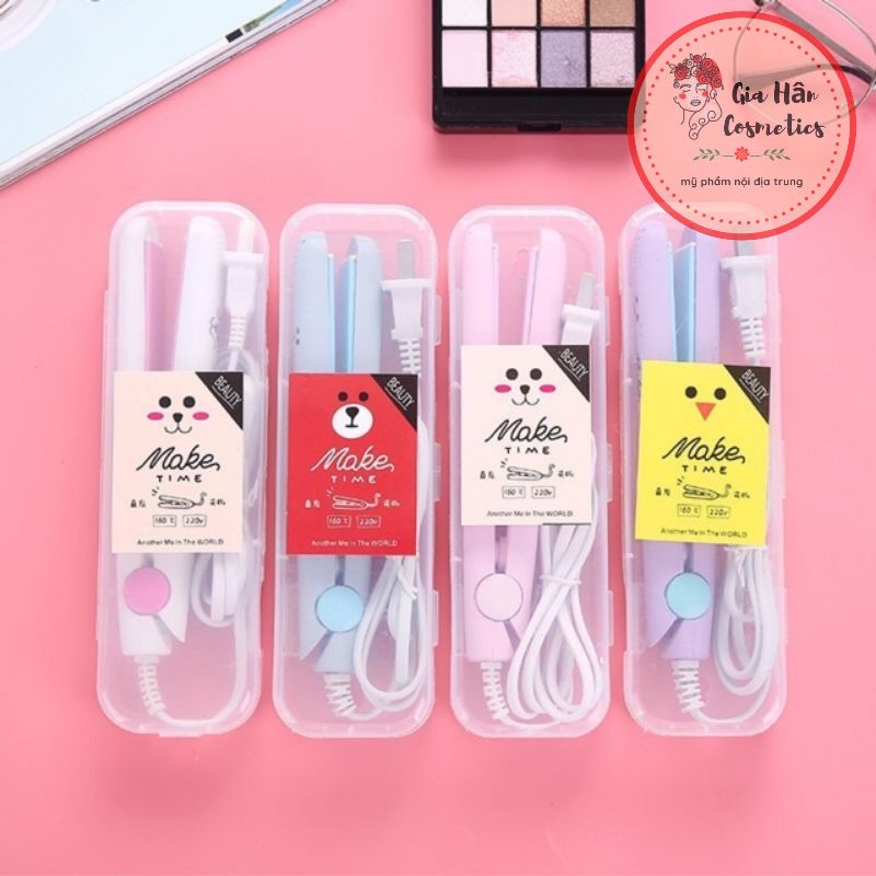Máy là tóc mini Make Time hình thú gấu vịt