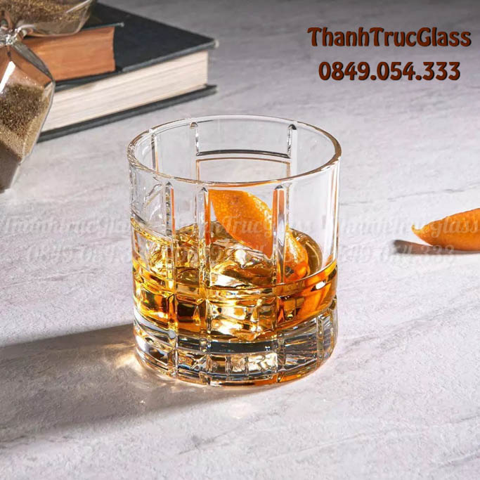 Ly Thủy Tinh Ocean Traze Whisky FTR Double Rock 350ml - P03663 Nhập khẩu Thái Lan