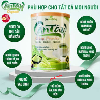 Sữa bột cần tây rong nho diệp lục Celery Powder 400g hỗ trợ giảm cân, đẹp da, thải độc, tăng cường sức khỏe