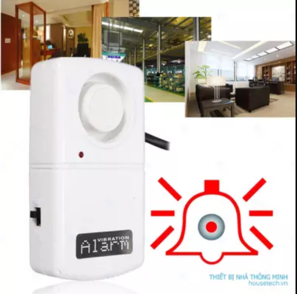 Còi báo động cảnh báo mất điện tự động 120db tặng pin 9v