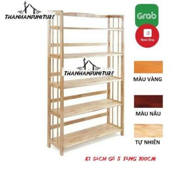 Kệ sách gỗ 100cm - 5 tầng