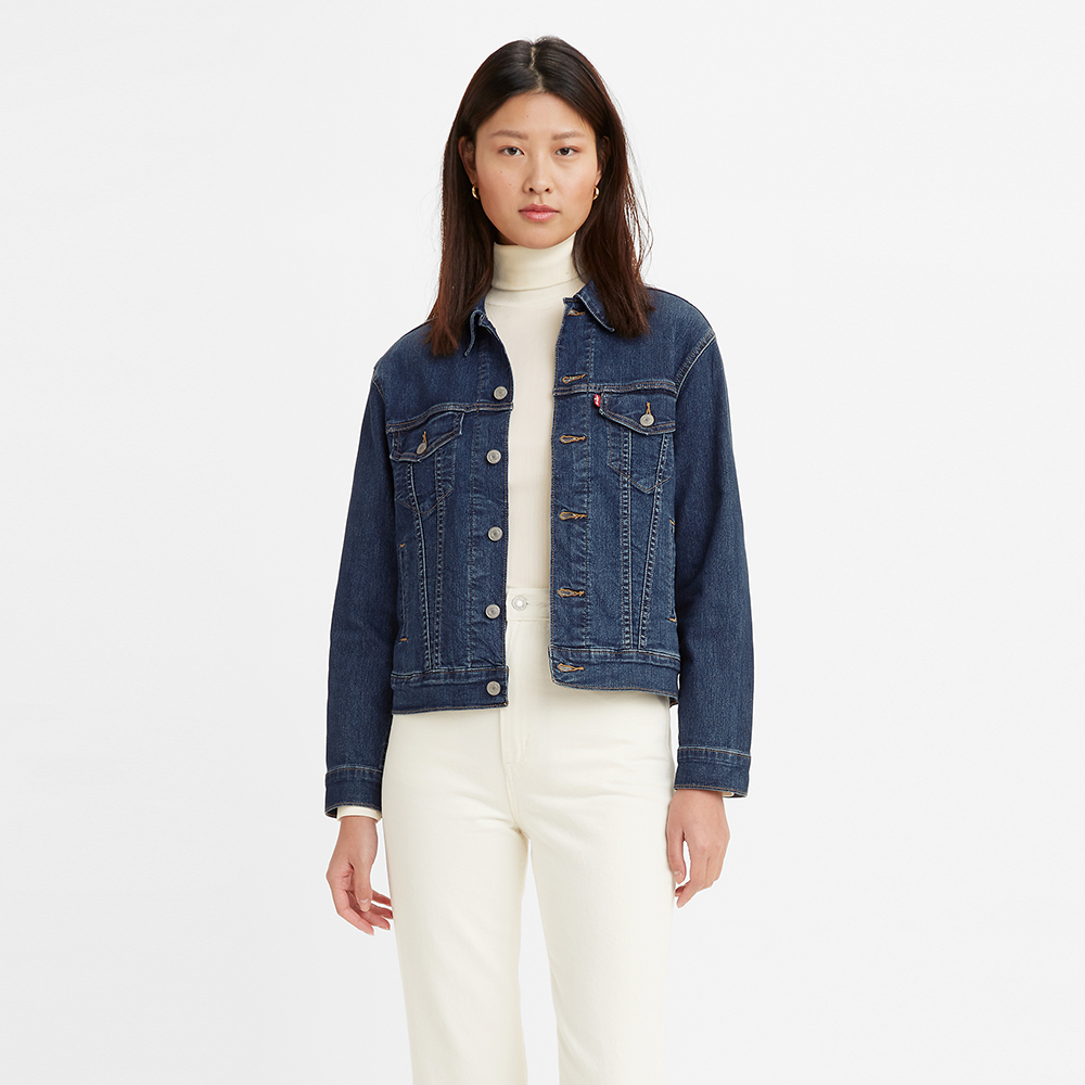 levi pink denim jacket