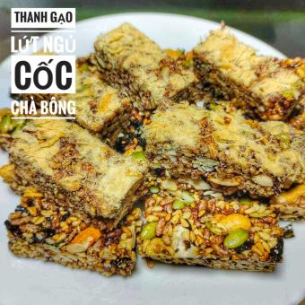 Thanh Gạo Lứt Ngủ Cốc Chà Bông Túi 250Gr - Thanh Gạo Lứt Chà Bông Mix Hạt Dinh Dưỡng