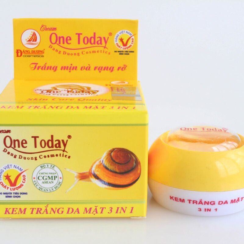 Kem one today trắng da mặt 3 in 1